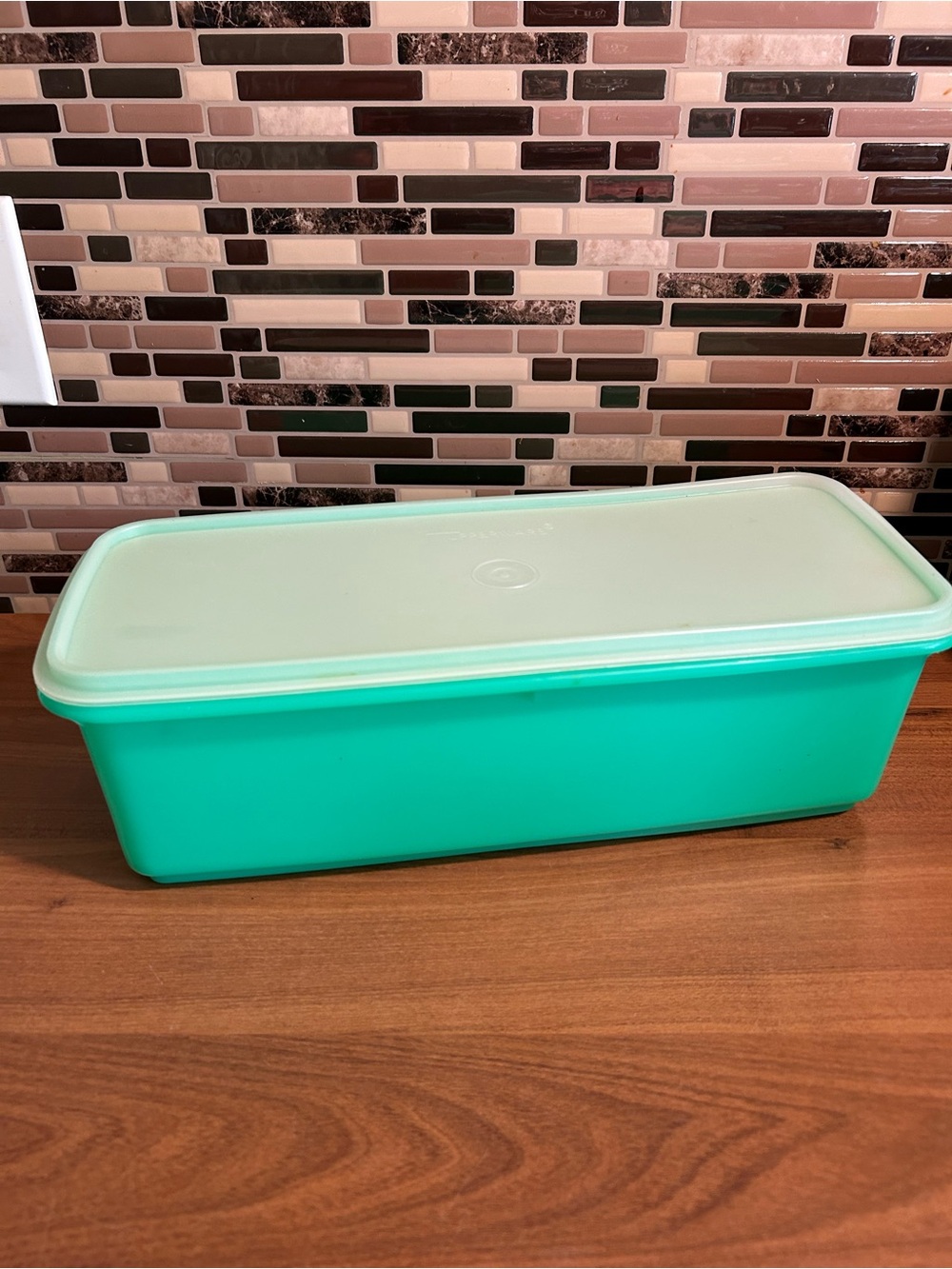 Vintage Tupperware Jadeite Celery Keeper 3 Piece
